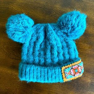 C.C baby beanie with custom bead accent!
